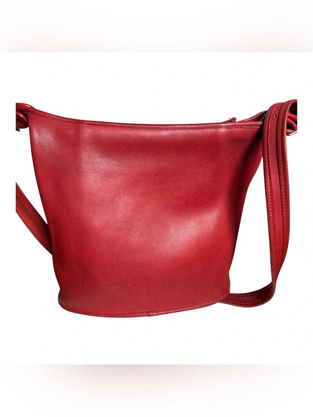 Vintage Coach Slim Duffle, Red
